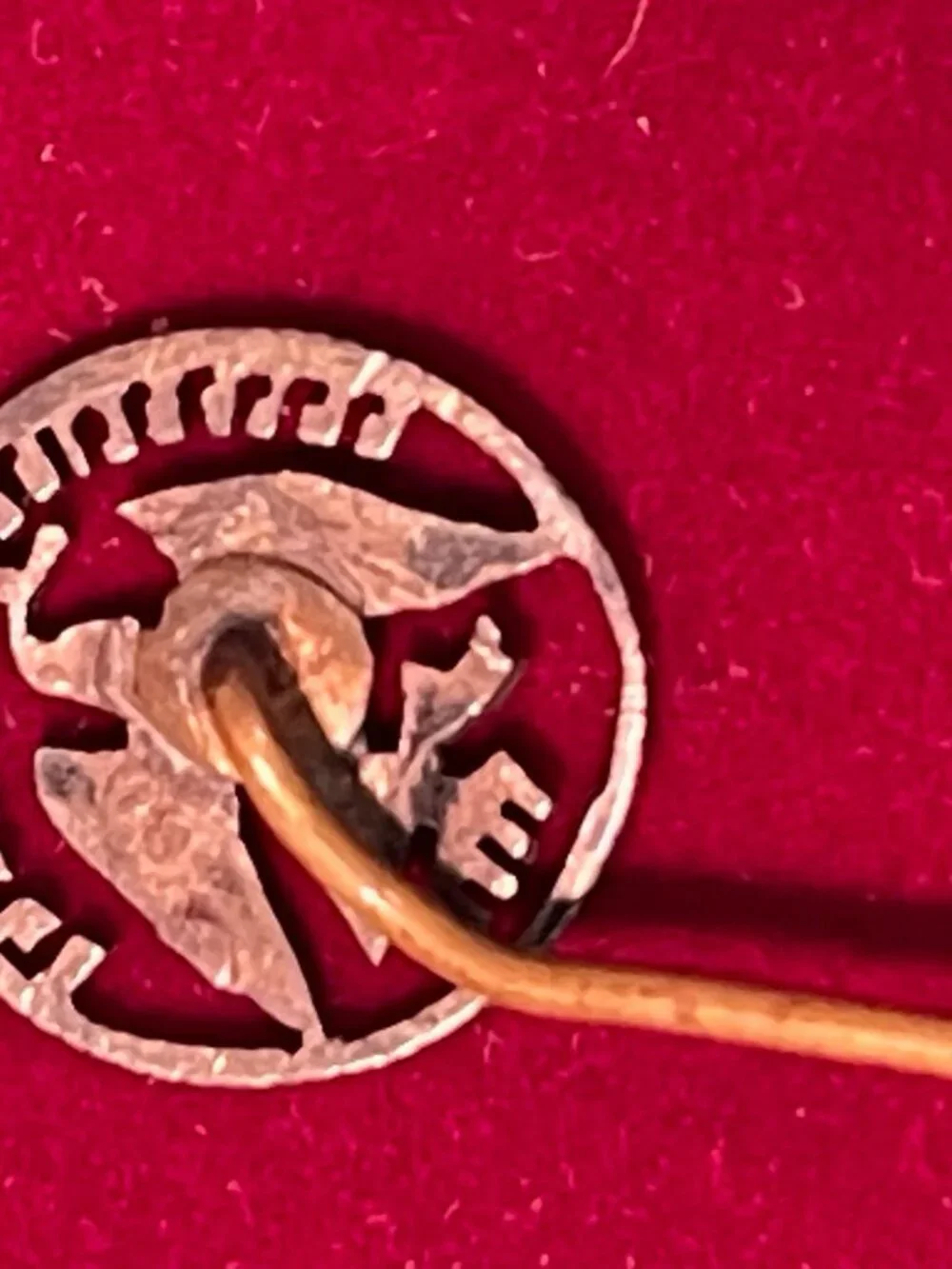 Vintage Mexican Silver Centavos Eagle Stick Pin